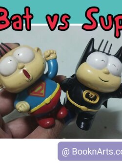 **งานเก่ามีตำหนิ โปรดดูทุกภาพ,ตุ๊กตา แบทแมน ซุปเปอร์แมน ปังปอนพรีเมี่ยม7_11 งานเก่ามีตำหนิ