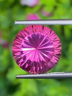 พลอย ชมพู พิ้งค์ โทแพซ Pink Topaz 7.35 กะรัต พลอยแท้ อัญมณีมงคลประจําวันเกิด เครื่องประดับพลอย