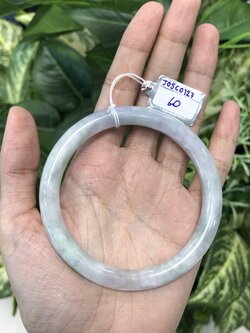 J05C0127 หยก พม่า แท้ Jade กำไลหยก 60 มม (Jade bracelet) พม่า (Myanmar)