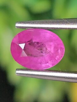 พลอย ชมพู พิ้ง แซฟไฟร์ Pink Sapphire 0.82 กะรัต (Cts.) พลอยแท้ อัญมณีมงคลประจําวันเกิด เครื่องประดับพลอย