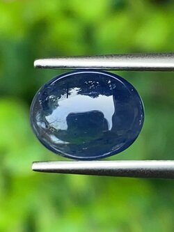 พลอย ไพลิน Blue Sapphire 2.09 กะรัต (Cts.) พลอยแท้ อัญมณีมงคลประจําวันเกิด เครื่องประดับพลอย