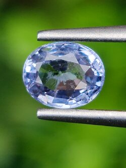 พลอย ไพลิน blue sapphire 0.98 กะรัต (Cts.) พลอยแท้ อัญมณีมงคลประจําวันเกิด เครื่องประดับพลอย