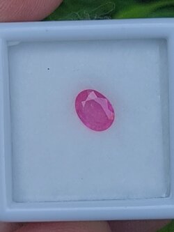 พลอย ชมพู พิ้ง แซฟไฟร์ Pink Sapphire 0.63 กะรัต (Cts.) พลอยแท้ อัญมณีมงคลประจําวันเกิด เครื่องประดับพลอย