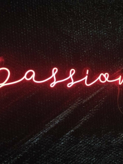 ป้ายไฟดัด -แสงสีแดง