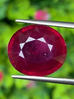 พลอย ทับทิม (Ruby Sapphire) 14.25 กะรัต (Cts.) พลอยแท้ อัญมณีมงคลประจําวันเกิด เครื่องประดับพลอย