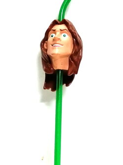 หัวทาร์ซานดีสนีย์พร้อมหลอด ของโรงหนัง เรื่องทาร์ซาน หนังดิสนีย์ปี 1999 Tarzan,movie Disneyสภาพดี ไม่มีแก้วน้ำ หลอดเป็นพลาสติกใสสีเขียว สภาพเก่าสะสม สูงราว28 ซม..