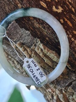 JB6711038 หยก พม่า แท้ Jade กำไลหยก (Jadeite bracelet) พม่า (Myanmar) 50.2 มม.