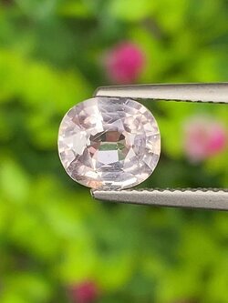 พลอย ขาว ไวท์ แซฟไฟร์ White Sapphire 2.15 กะรัต ดิบ Unheated พลอยแท้ อัญมณีมงคลประจําวันเกิด เครื่องประดับพลอย