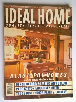 ขายนิตยสารเก่า บ้านและตกแต่ง IDEAL HOME April 1989,QUALITY LIVING WITH STYLE, BEAUTIFUL HOMES and the people who live in them, our guide to decorating with colour,pure cotton tablelinen offer,the 12 best indoor plants-cookery ***หนังสือมีรอยตัดตรงกลางหน้า