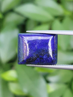 พลอย ลาพิส ลาซูลี Lapis lazuli 10.92 กะรัต (Cts.克拉) พลอยแท้ อัญมณีมงคลประจําวันเกิด เครื่องประดับพลอย