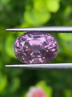 พลอย ชมพู พิ้ง แซฟไฟร์ Pink Sapphire 5.28 กะรัต (Cts.) ดิบ (Unheated) พร้อมใบเซอร์ พลอยแท้ อัญมณีมงคลประจําวันเกิด เครื่องประดับพลอย