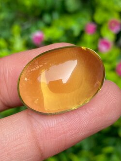 พลอย เลมอนควอตซ์ 26.39 กะรัต พลอยแท้ อัญมณีมงคลประจําวันเกิด เครื่องประดับพลอย