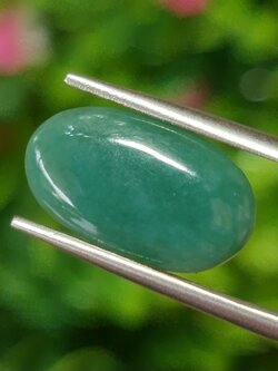 หยกพม่าเจียรนัย (Burmese jade ) 4.05 กะรัต หยกแท้ อัญมณีมงคลประจําวันเกิด เครื่องประดับหยก