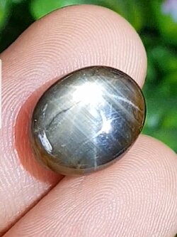 พลอย ไพลิน สตาร์ แซฟไฟร์ Blue Star Sapphire 9.89 กะรัต (Cts.) ดิบ Unheated พร้อมใบเซอร์ พลอยแท้ อัญมณีมงคลประจําวันเกิด เครื่องประดับพลอย