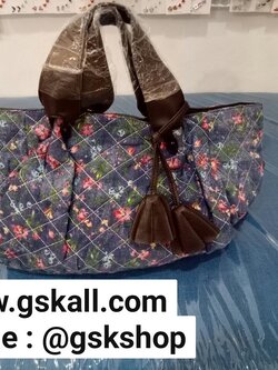 กระเป๋าวินเทจลายดอกไม้