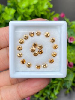 พลอย เพทาย Natural Zircon 20 เม็ด (Pcs.) 5.21 กะรัต (Cts.) พลอยแท้อัญมณีมงคล ประจําวันเกิด เครื่องประดับพลอย