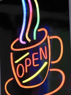 ป้ายไฟดัด OPEN