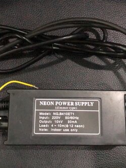 หม้อแปลงไฟนีออนไลท์/นีออนดัด 10kv แบบดีมไฟได้