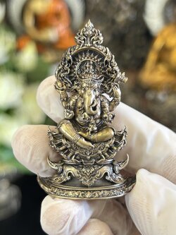 พระพิฆเนศรุ่นสุขสำเร็จนิรันดร์ เนื้อบรอนซ์ซาติน