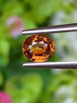 พลอย เพทาย (Zircon) 1.17 กะรัต (Cts.) พลอยแท้ อัญมณีมงคลประจําวันเกิด เครื่องประดับพลอย