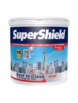 ซุปเปอร์ชิลด์ สีน้ำอะคริลิก ชนิดกึ่งเงา