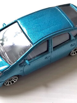 ขายโมเดลรถ Majorette Toyota Prius สีฟ้าเขียว Ech 1:59 ,Ref:292D