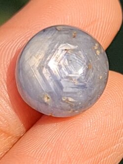 พลอย ไวท์ สตาร์ แซฟไฟร์ White Star Sapphire 15.84 กะรัต (Cts.) ดิบ Unheated พลอยแท้ อัญมณีมงคลประจําวันเกิด เครื่องประดับพลอย