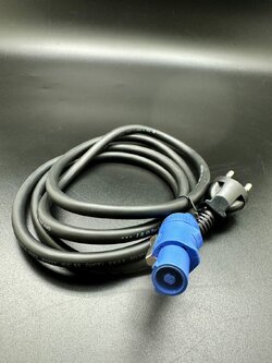 สายไฟVCT มีปลั๊ก พร้อมหัวสเปคคอน 20a ยาว 2 เมตร