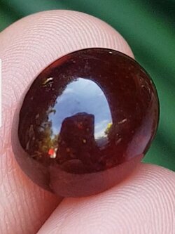 พลอย สเปสซาร์ไทต์ Spessartite Garnet 13.77 กะรัต (Cts.) ดิบ Unheated พลอยแท้ อัญมณีมงคลประจําวันเกิด เครื่องประดับพลอย