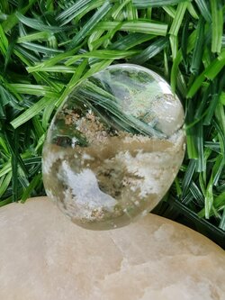 โป่งข่าม ควอตซ์ Rutilated Quartz 31.22 กะรัต Cts. พลอยแท้ อัญมณีมงคลประจําวันเกิด เครื่องประดับพลอย