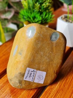 JRN011 ก้อน หยกพม่า ดิบ Burmese Jadeite Rough 3,386 กรัม (Grams.) หยกแท้ อัญมณีมงคลประจําวันเกิด เครื่องประดับหยก