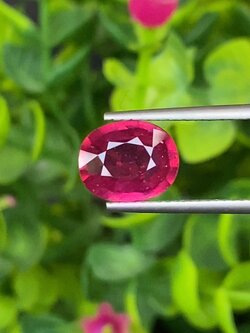 พลอย ทับทิม (Ruby Sapphire) 2.87 กะรัต (Cts.) พลอยแท้ อัญมณีมงคลประจําวันเกิด เครื่องประดับพลอย