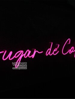 ป้ายไฟนีออนFlex แสงสีชมพู