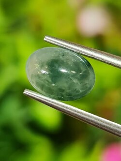 หยกพม่าเจียรนัย (Burmese jade ) 1.88 กะรัต หยกแท้ อัญมณีมงคลประจําวันเกิด เครื่องประดับหยก