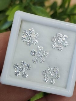 พลอย เพทาย Natural Zircon 3.0 กะรัต (Cts.) 33 เม็ด (Pcs.) พลอยแท้ อัญมณีมงคลประจําวันเกิด เครื่องประดับพลอย