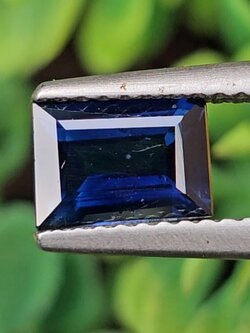 พลอย ไพลิน blue sapphire 1.24 กะรัต (Cts.) พลอยแท้ อัญมณีมงคลประจําวันเกิด เครื่องประดับพลอย