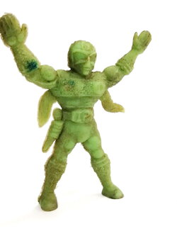 ตุ๊กตุ่นแอ๊นท์ ขบวนการ ห้ามนุษย์ไฟฟ้า เดนจิแมน ตัว ไฟฟ้าสีเหลือง เดนติเยลโล่ ขนาด 2 นิ้ว ตามรูป ตัวยางขุ่น สีเขียว