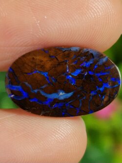 พลอย โบลเดอร์ โอปอล ออสเตรเลีย Australian Boulder Opal 9.85 กะรัต (Cts.) พลอยแท้ อัญมณีมงคลประจําวันเกิด เครื่องประดับพลอย
