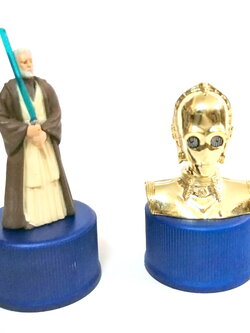 ตุ๊กตาฝาจุก โอบี วัน (ตอนแก่) และc3po หุ่นสีทอง แคแรคเตอร์ จากภาพยนตร์ star wars ขายคู่