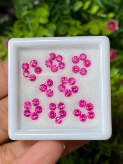 พลอย ชมพู พิ้งค์ โทแพซ Pink Topaz 38 เม็ด (Pcs.) 5.00 กะรัต (Cts.) พลอยแท้ อัญมณีมงคลประจําวันเกิด เครื่องประดับพลอย