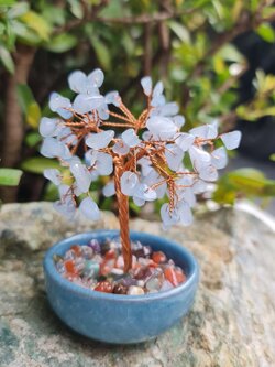 ต้นไม้หินอความารีน ต้นไม้มงคล หินมงคลจากธรรมชาติ ต้นไม้อัญมณีแท้ เสริมดวง มีพร้อมส่ง