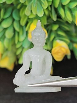 หยก แกะสลัก รูป พระ (Burmese jadeite) 23.34 กะรัต (cts.) หยก พม่า แท้