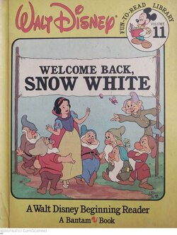 หนังสือนิทานเก่าจาก Walt's Disney ฉบับภาษาอังกฤษ สโนว์ไวท์, Welcome Back Snow White,A Walt Disney Beginning Reader ,A Bantam Book