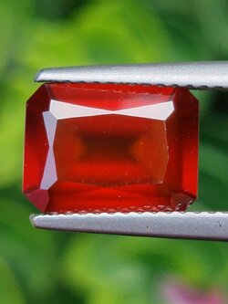 พลอย เฮลโซไนท์ การ์เน็ท Hessonite Garnet 3.66 กะรัต (Cts.) ดิบ Unheated พลอยแท้อัญมณีมงคล ประจําวันเกิด เครื่องประดับพลอย
