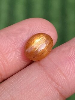 พลอย ซันสโตน Sunstone 2.45 กะรัต (Cts.) พลอยแท้ อัญมณีมงคลประจําวันเกิด เครื่องประดับพลอย