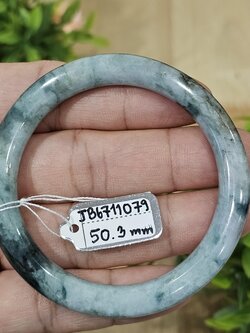 JB6711079 หยก พม่า แท้ Jade กำไลหยก (Jadeite bracelet) พม่า (Myanmar) 50.3 มม.