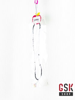 สร้อยคอเกลียวสีดำ+จี้สุดเก๋