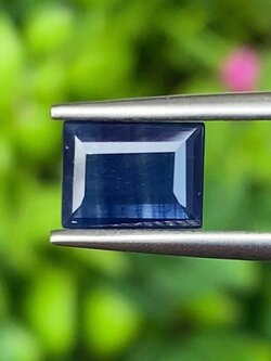 พลอย ไพลิน blue sapphire 1.18 กะรัต (Cts.) พลอยแท้ อัญมณีมงคลประจําวันเกิด เครื่องประดับพลอย