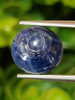 พลอย ไพลิน Blue Sapphire 8.65 กะรัต (Cts.) ดิบ (Unheated) พลอยแท้ อัญมณีมงคลประจําวันเกิด เครื่องประดับพลอย