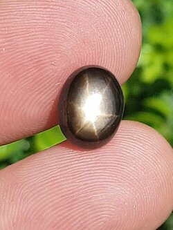 พลอย แบล็ค สตาร์ แซฟไฟร์ Black Star Sapphire 6.82 กะรัต (Cts.) ดิบ Unheated พลอยแท้ อัญมณีมงคลประจําวันเกิด เครื่องประดับพลอย